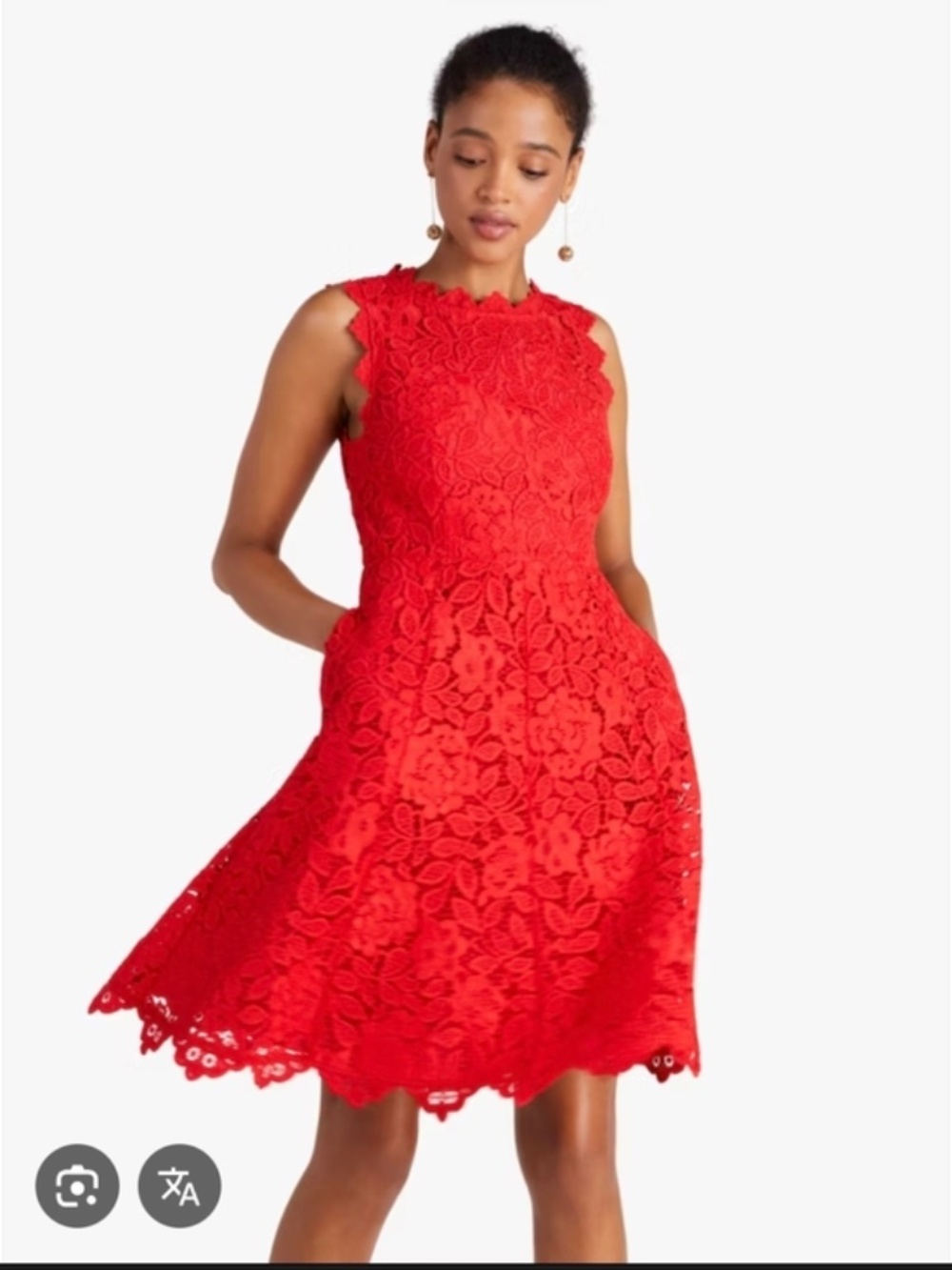 Kate Spade Floral Lace Minidress (Size 4)